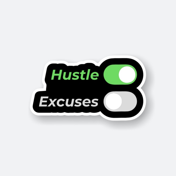 hustle mode on sticker