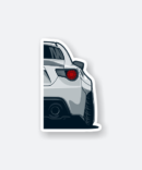 gt86 subaru brz sticker rear car moto enthusiast