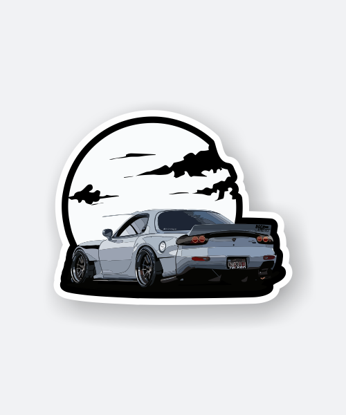 mazda rx7 car sticker