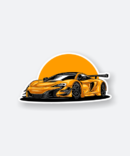 yellow pagani huayra car sticker