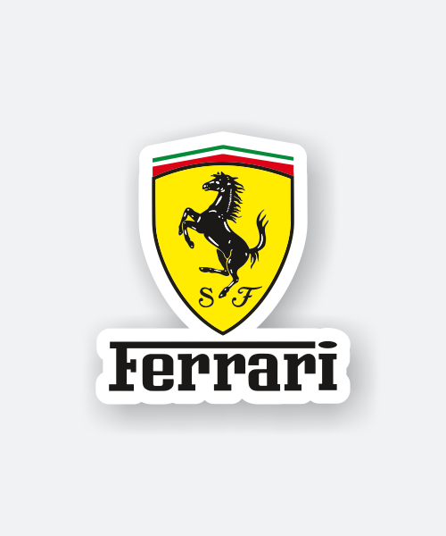 ferrari logo sticker