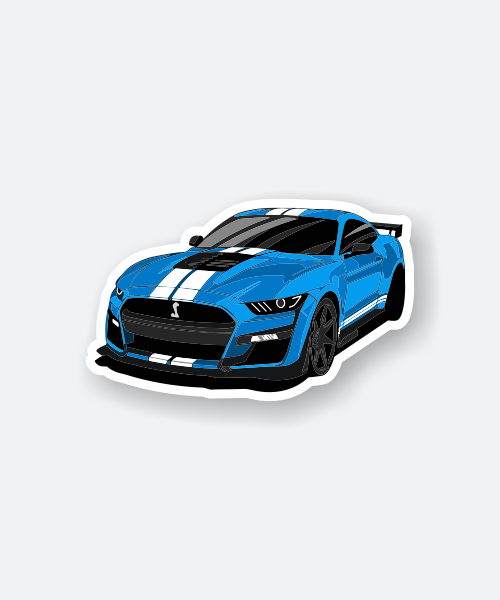 ford mustang shelby gt500 car sticker