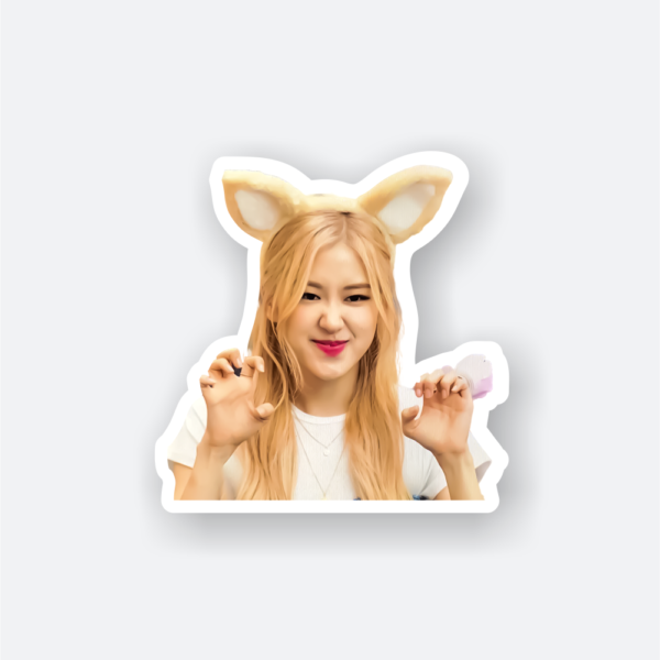 black pink rosé sticker