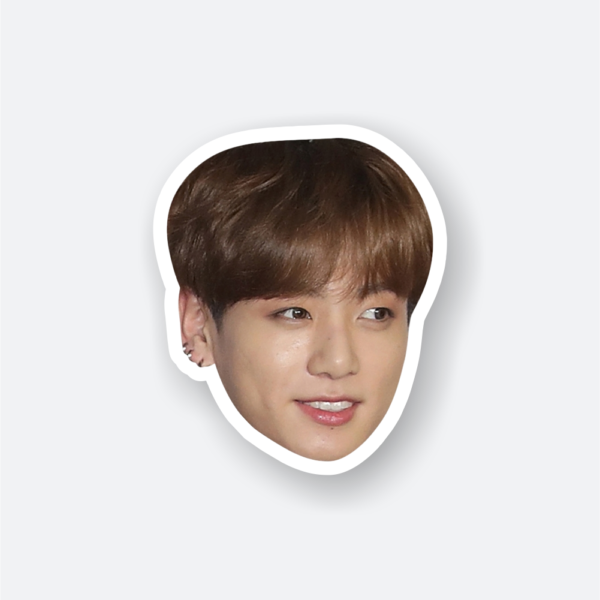 jungkook head vinyl sticker