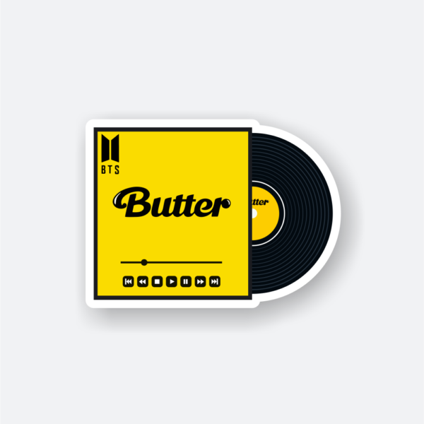bts butter vinyl sticker
