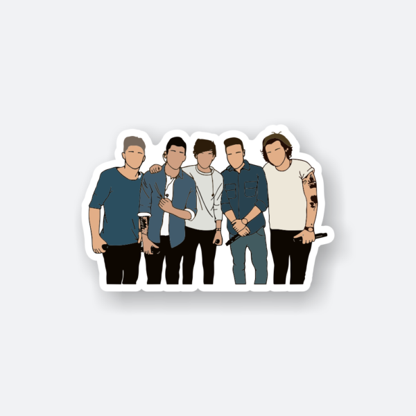 one direction group sticker