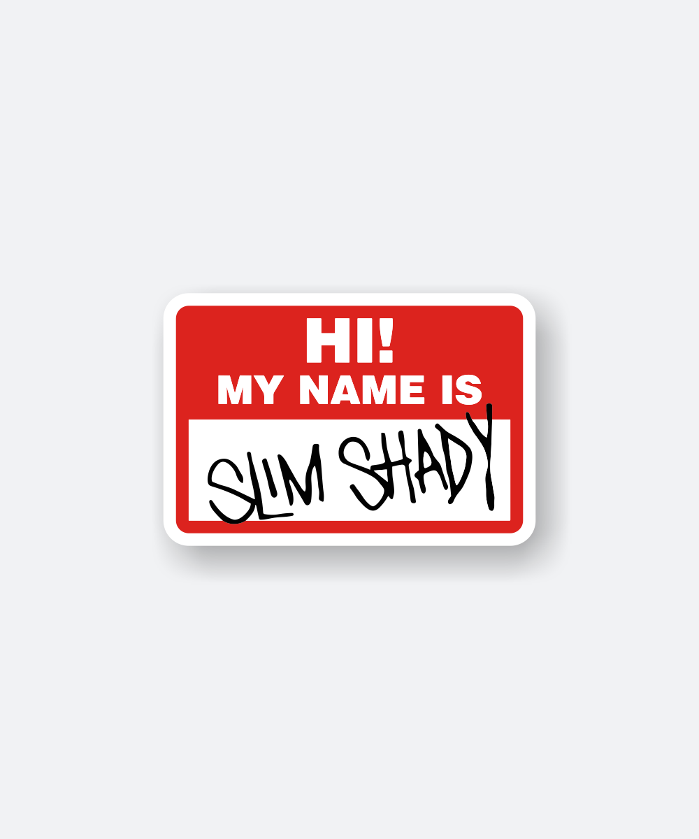 slim shady music sticker