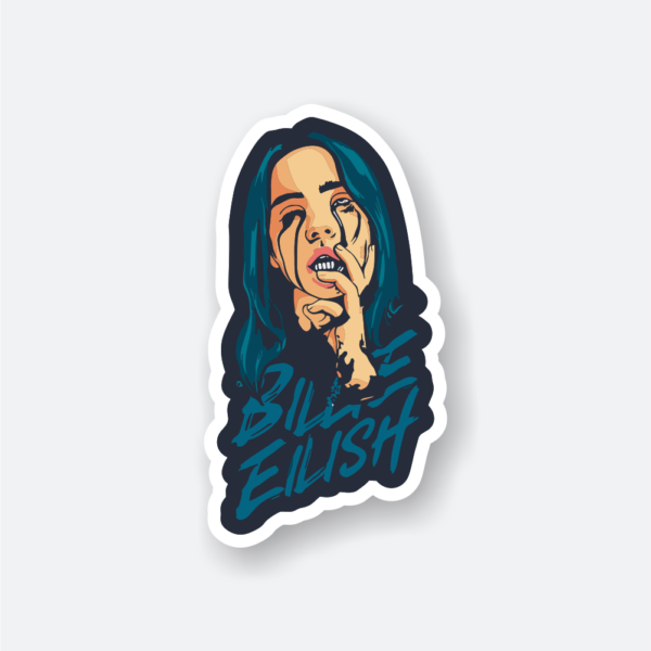 billie eilish name sticker