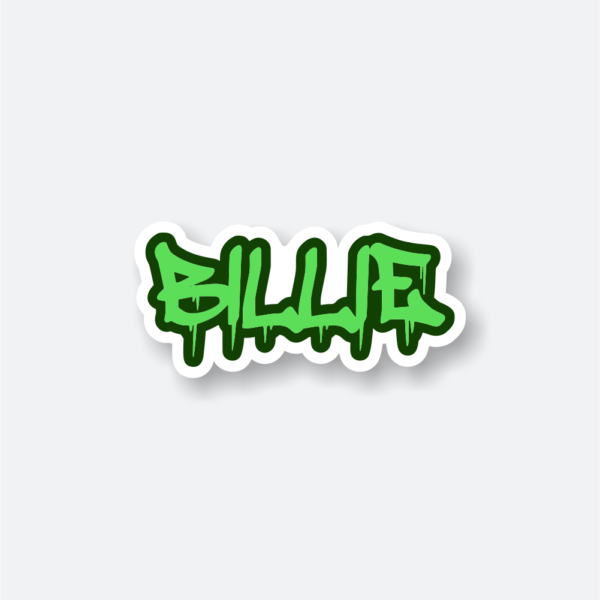 billie eilish name sticker