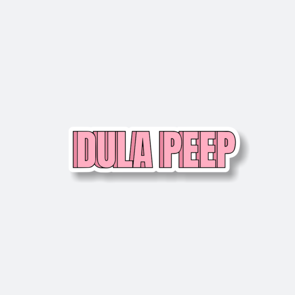 dula peep vinyl sticker