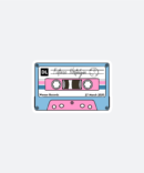 future nostalgia cassette tape vinyl sticker