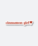 cinnamon girl sticker