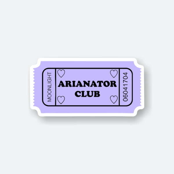 arianator club vinyl sticker