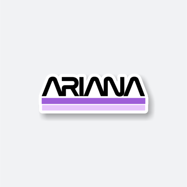 ariana name vinyl sticker