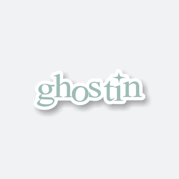 ghostin vinyl sticker