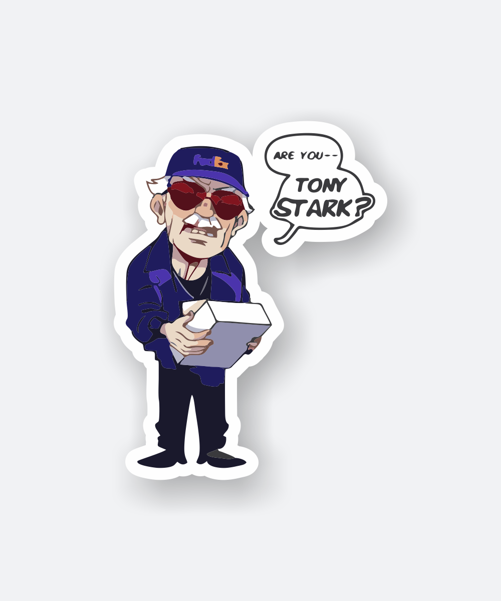 are you tony stark sticker