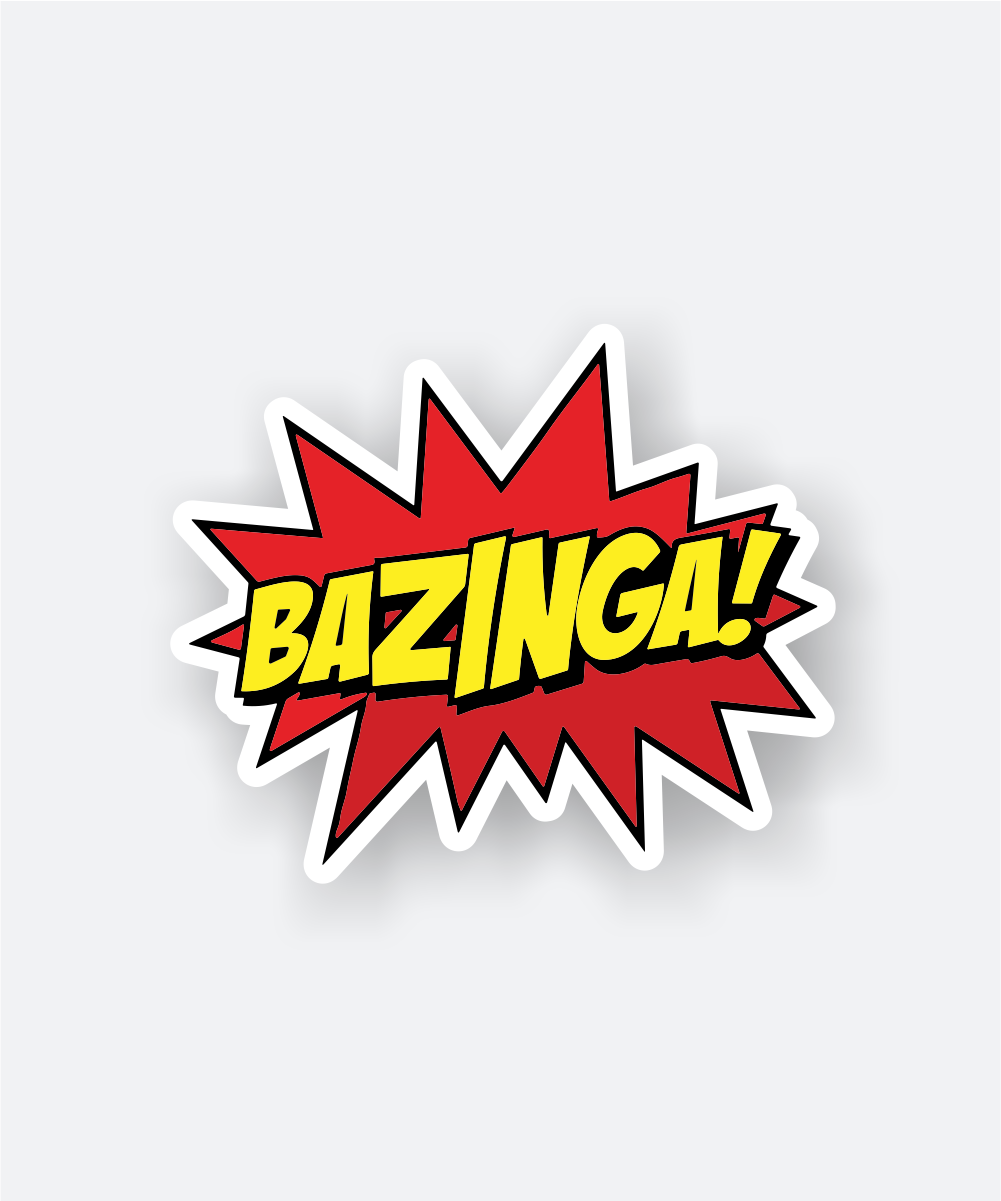 bazinga big bang theory sticker