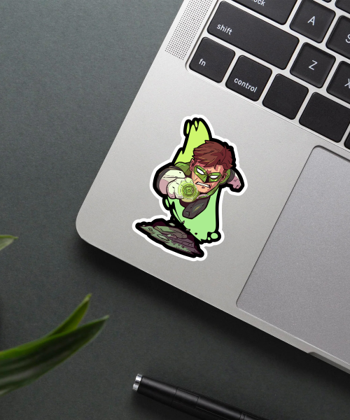 green lantern vinyl sticker
