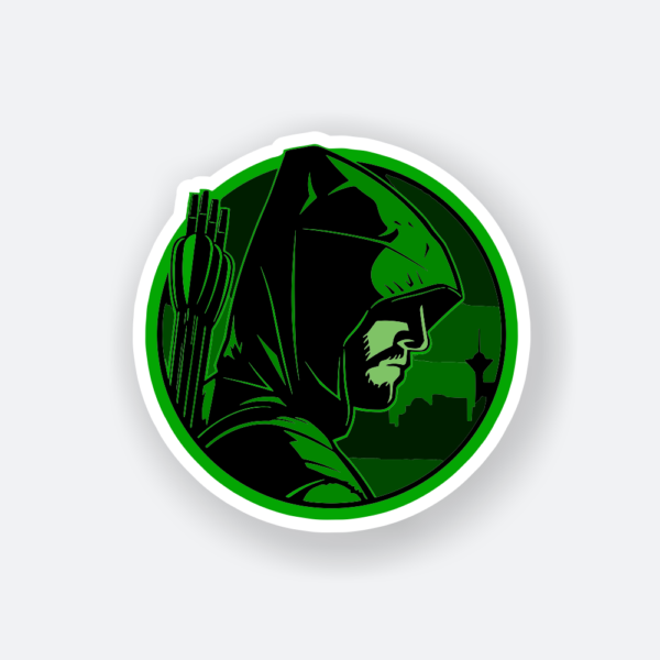 green arrow vinyl sticker
