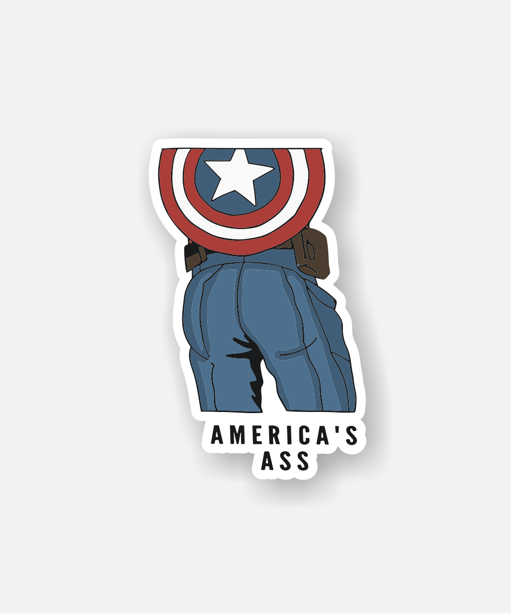 americas ass sticker