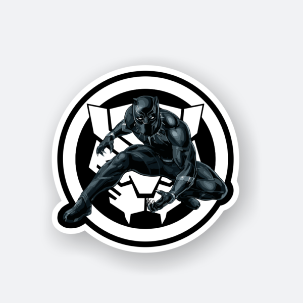 black panther vinyl sticker