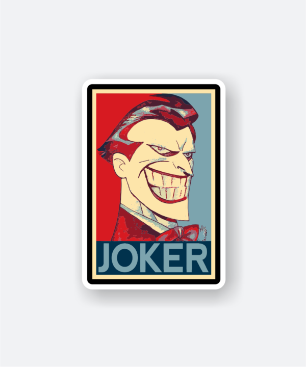 Joker Smiling Face Vinyl Sticker Epic Comic Villain Style - Devise Store