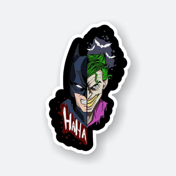 batman vs joker sticker
