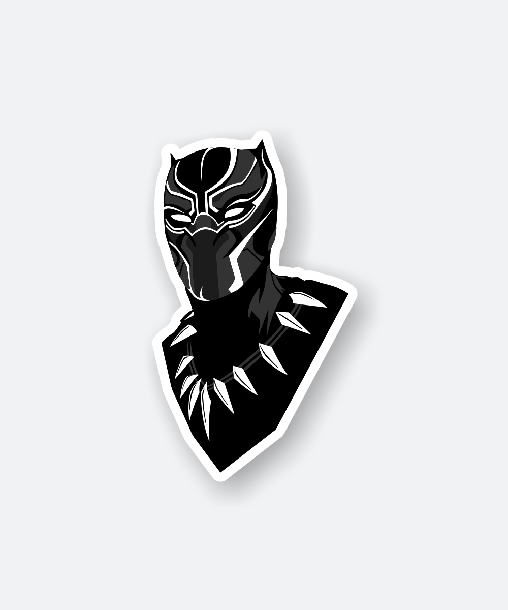 black panther sticker