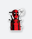 deadpool not ok sticker