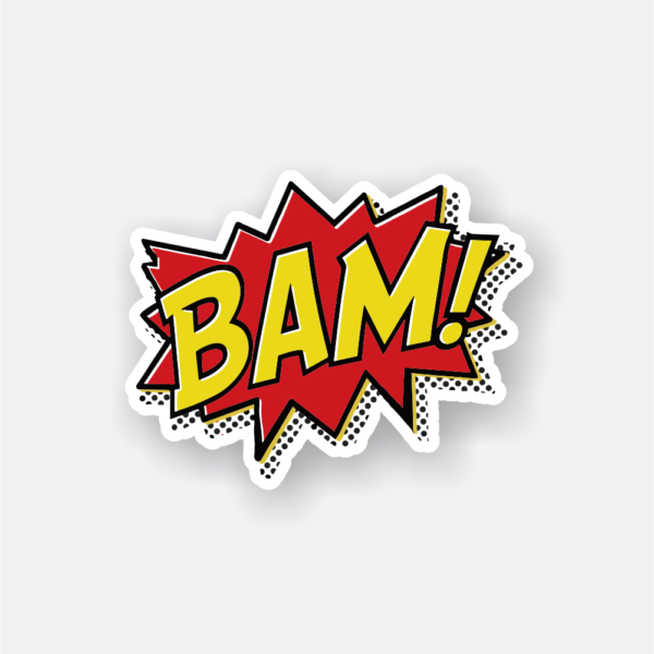 bam pop comic sticker