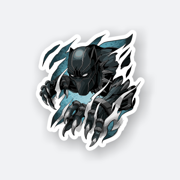 chibi black panther sticker