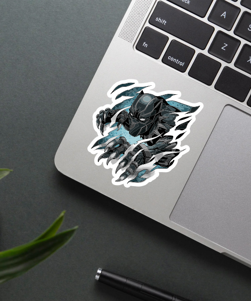 chibi black panther sticker