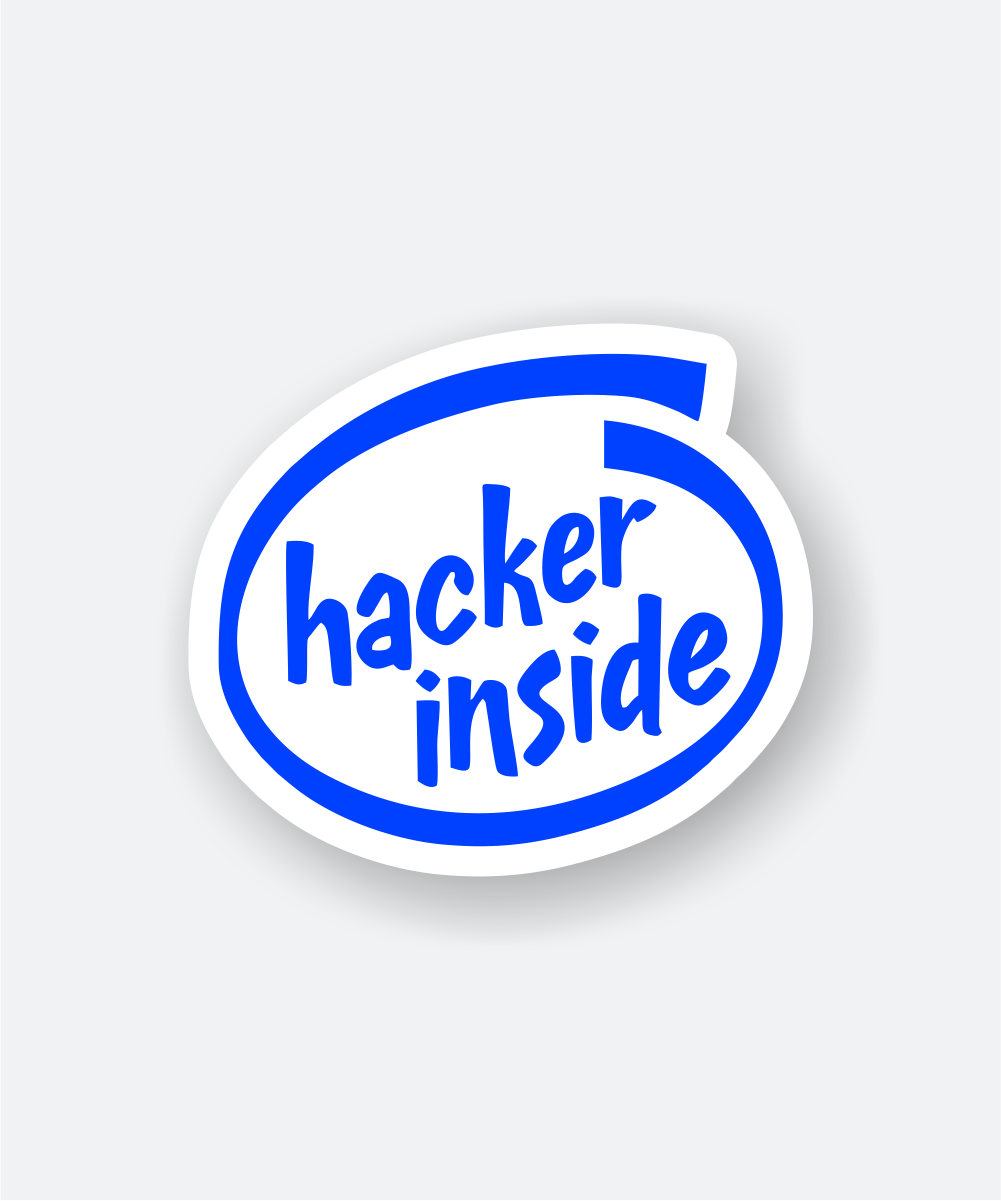 Hacker Inside Sticker - Fun Tech Humor 1 hacker inside sticker