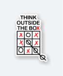 think outside the box sticker