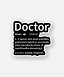 doctor definition sticker