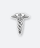 caduceus medical sticker