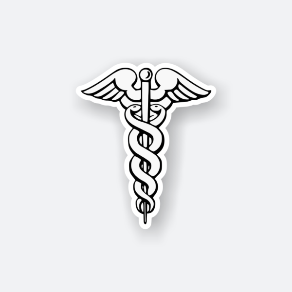 caduceus medical sticker