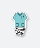 scrub life sticker