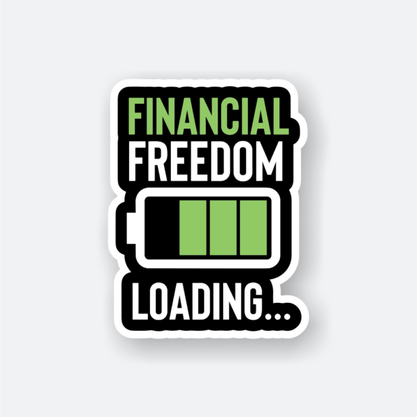 financial freedom sticker