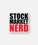 stock market nerd sticker