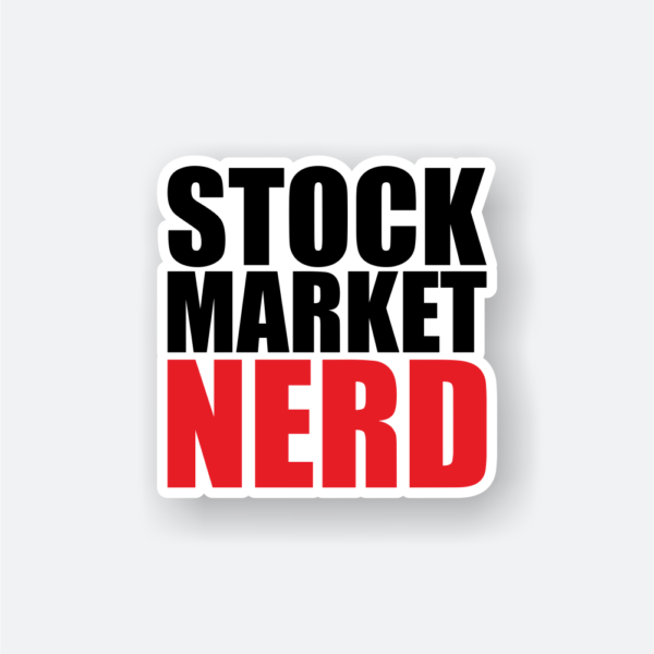 stock market nerd sticker