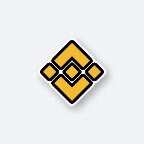 binance logo sticker
