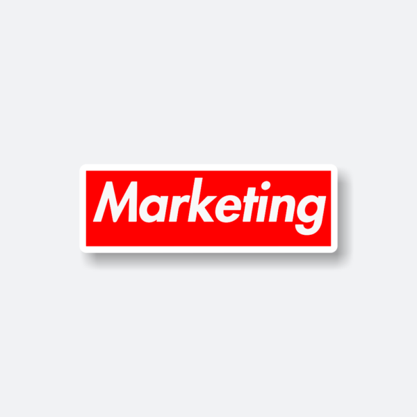 marketing sticker