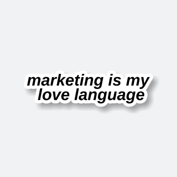 marketing sticker