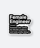 female engineer definition sticker