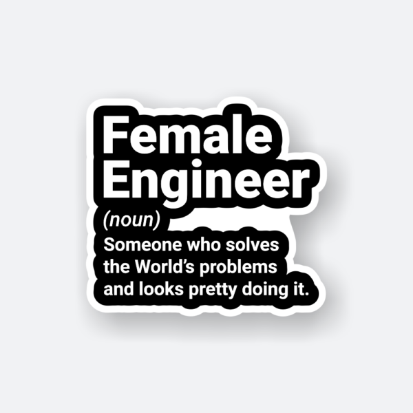 female engineer definition sticker