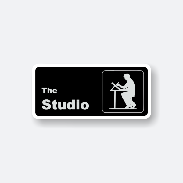 the studio sticker