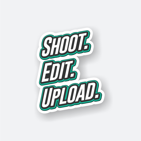 shoot edit upload photography sticker