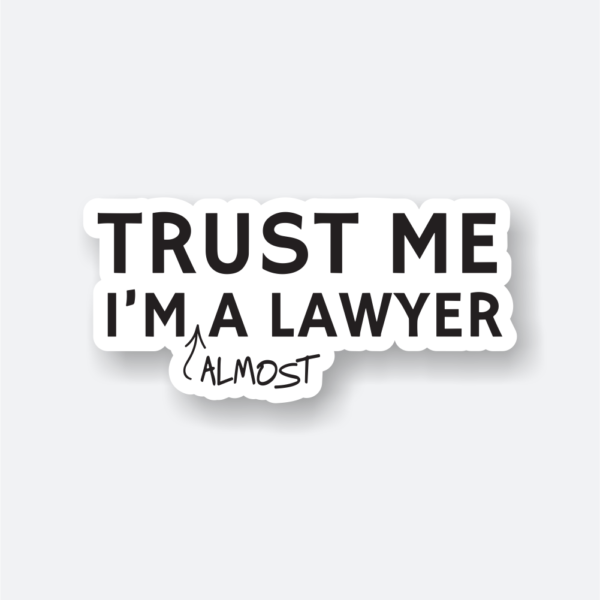 almost a lawyer sticker