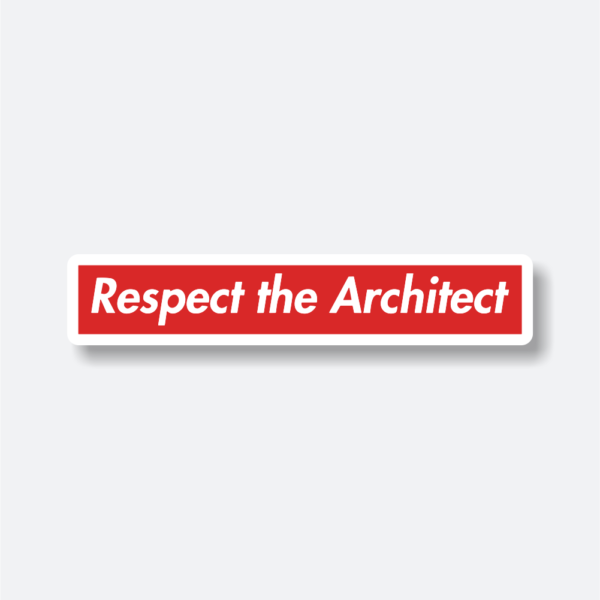architect profession sticker